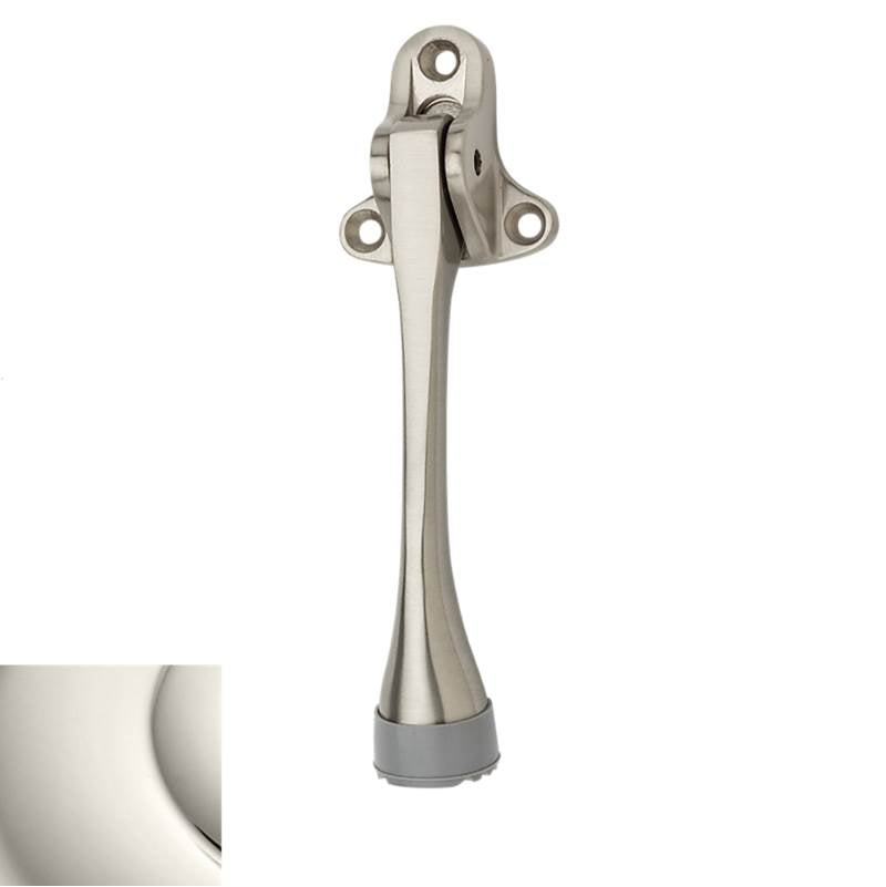 Baldwin - 4105 LVR DOOR HOLDER 140 - Polished Nickel