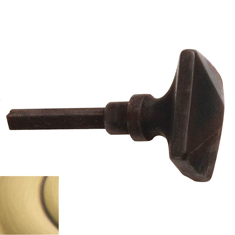 Baldwin - 6729 TURN KNB 060 - Satin Brass and Brown