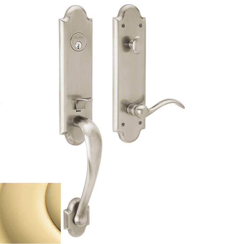 Baldwin - 85354 BOULDER SGL CYL - Non-Lacquered Brass