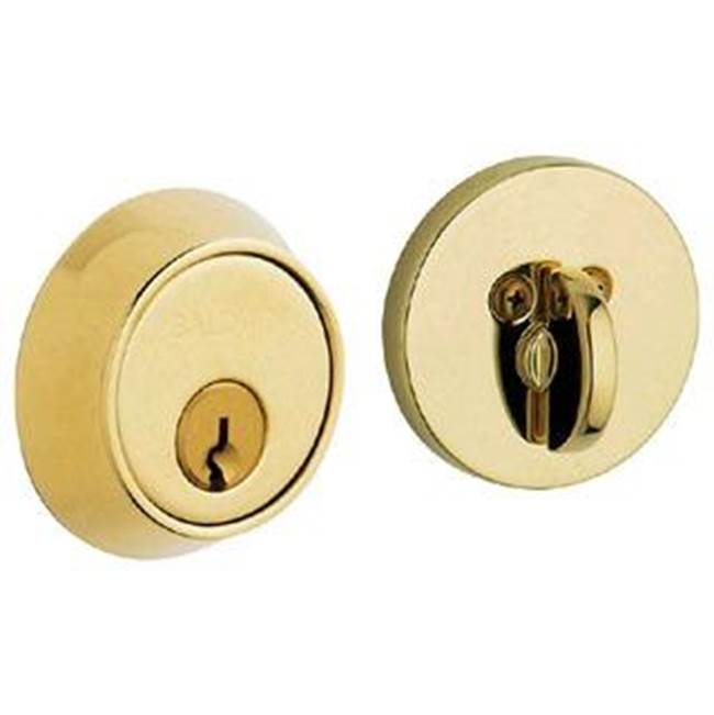 Baldwin - 8041 DEADBOLT 060 - Satin Brass and Brown