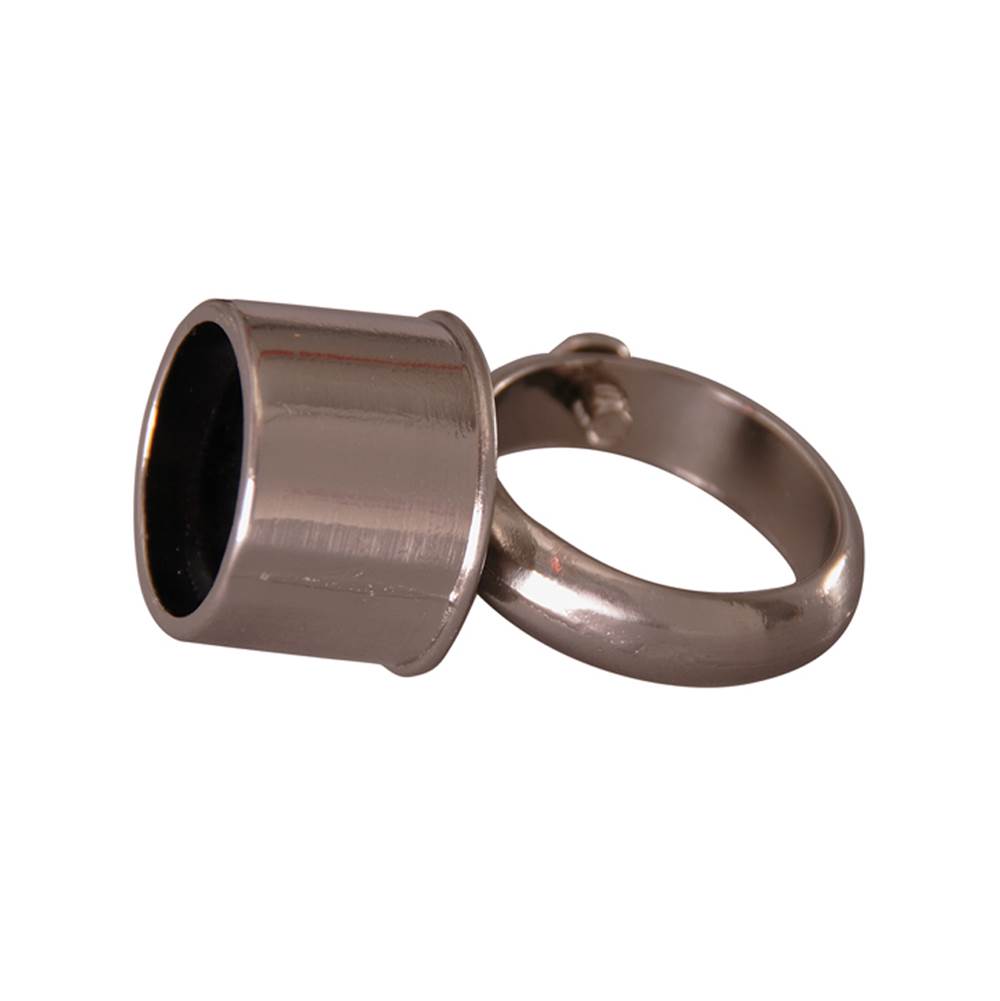 Barclay - D-Rod Connection Loop Fitting, Polished Nickel - Polished Nickel