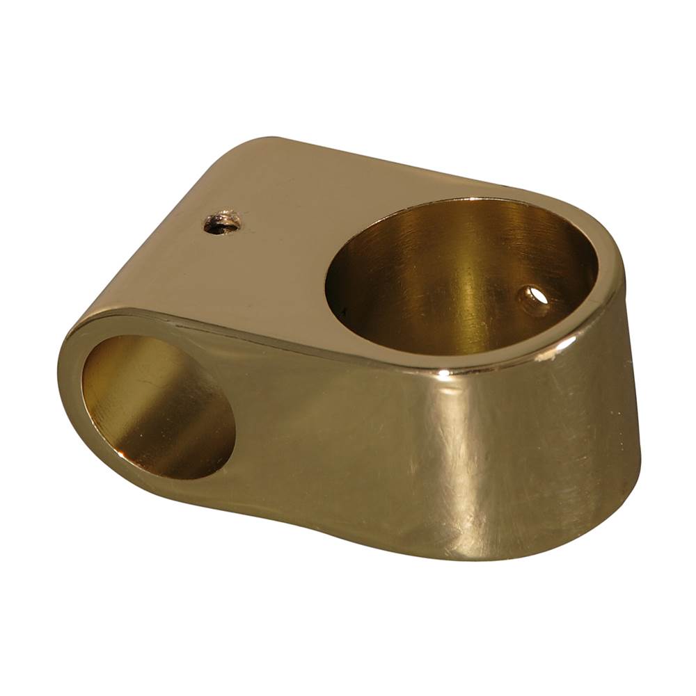 Barclay - Double Eye Loop Fitting, Polished Brass - Polished Brass