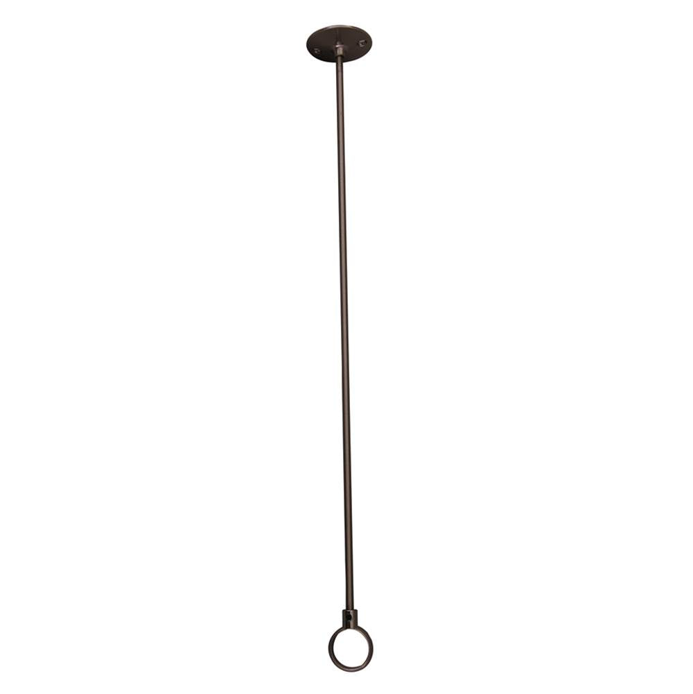 Barclay - Ceiling Support 28'' w/Flange Adjustable Brushed Nickel - Brushed Nickel