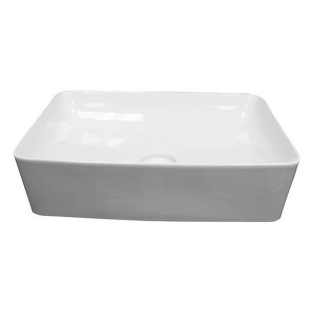 Feeling Slim 19-3/4'' Rect Above Counter , Matte White