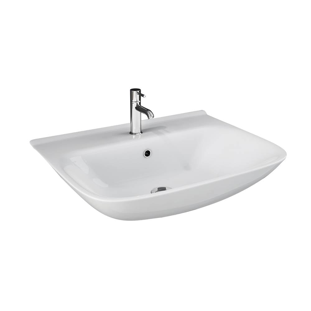 Barclay - Eden 450 Wall-Hung Basin, 1-Hole, White - White