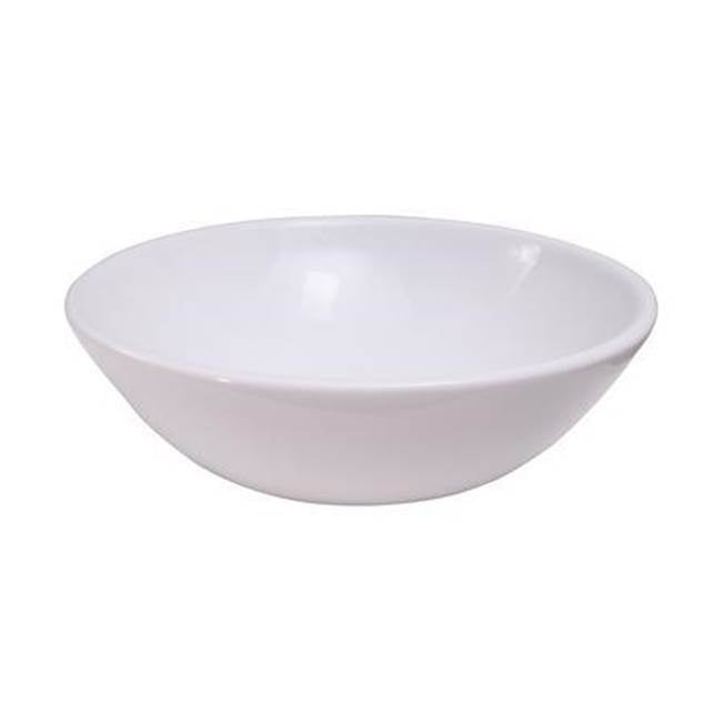 Barclay - Adelle 16'' Round Above Counter Basin, White - White