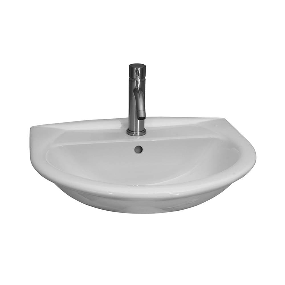 Barclay - Karla 450 Wall-Hung Basin 1 Hole, White - White