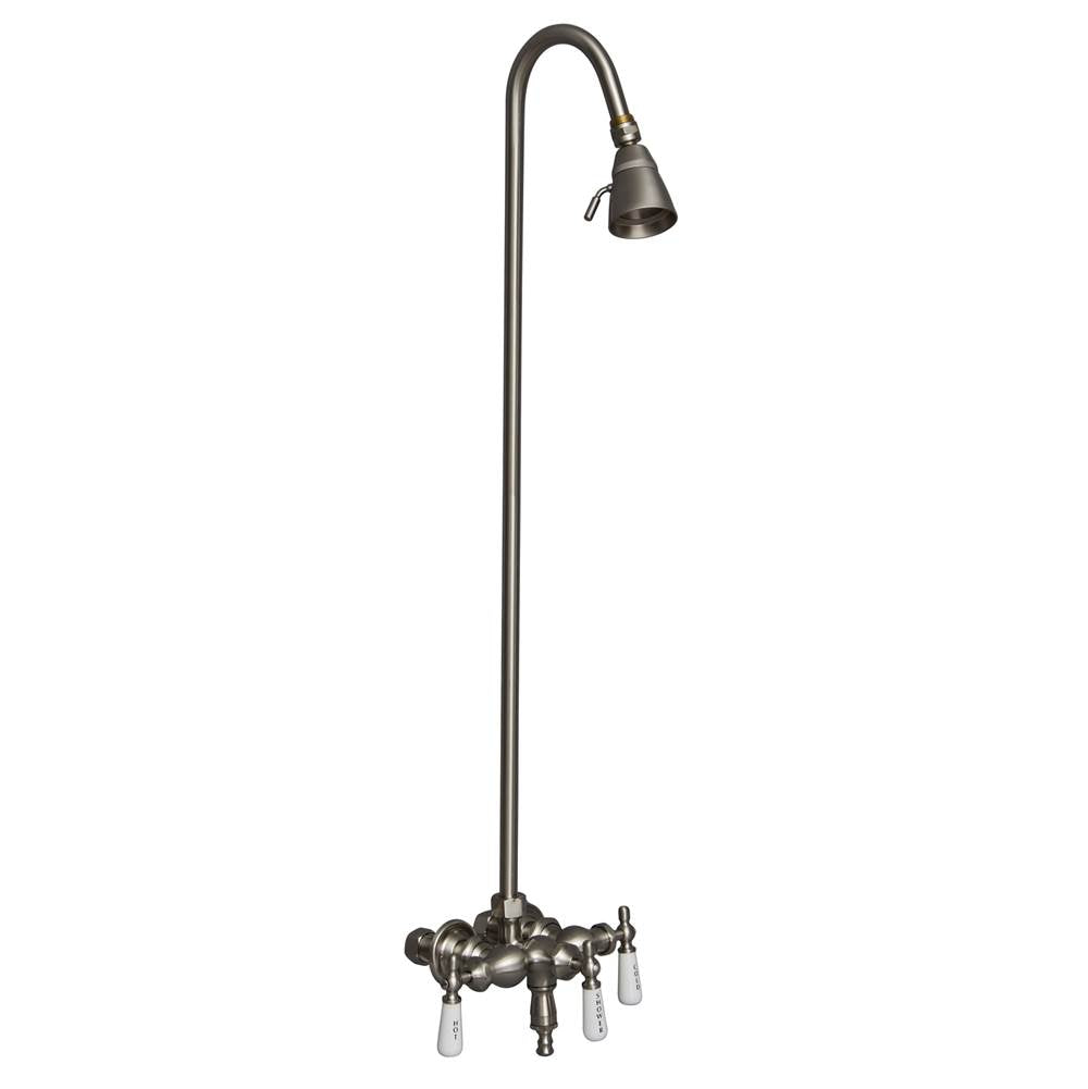 Barclay - Diverter Faucet, Old Style Spigot, Brushed Nickel - Polished Nickel
