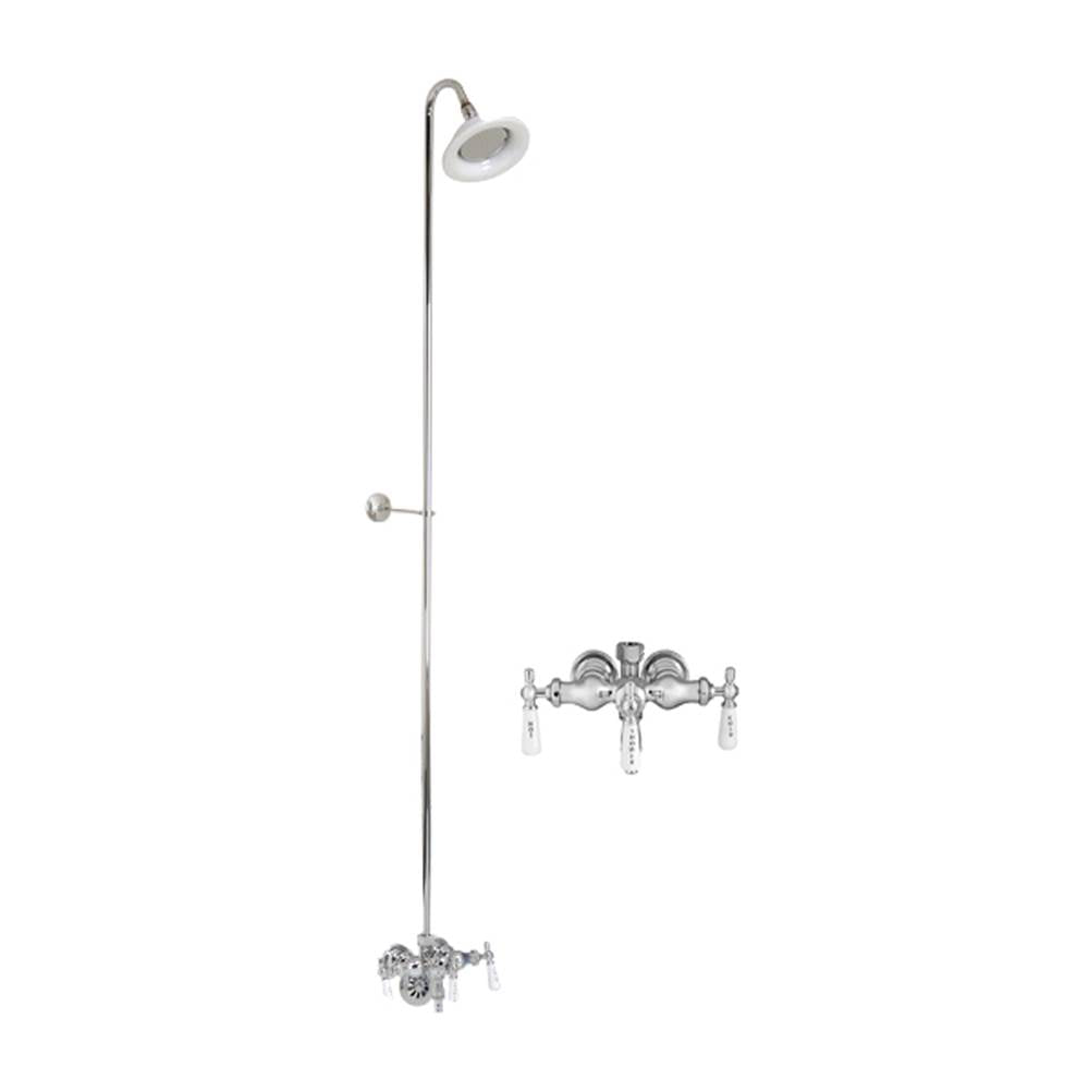 Barclay - Diverter Faucet, Sunflower Showerhead, Polished Chrome - Polished Chrome