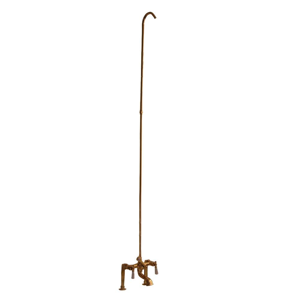 Barclay - Elephant Spout, 6'' Mounts, Riser, Lvr Hdle, Polish Brass - Polished Brass