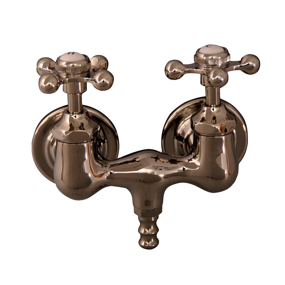 Barclay - Tub Filler, Metal Cross Handles, Polished Nickel - Polished Nickel