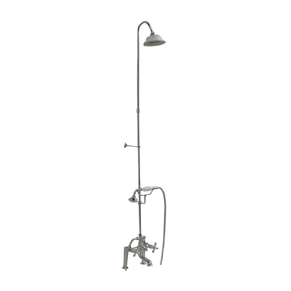 Barclay - Elephant Spout, Riser, Shower head, Crs Hdle, Chrome - Polished Chrome