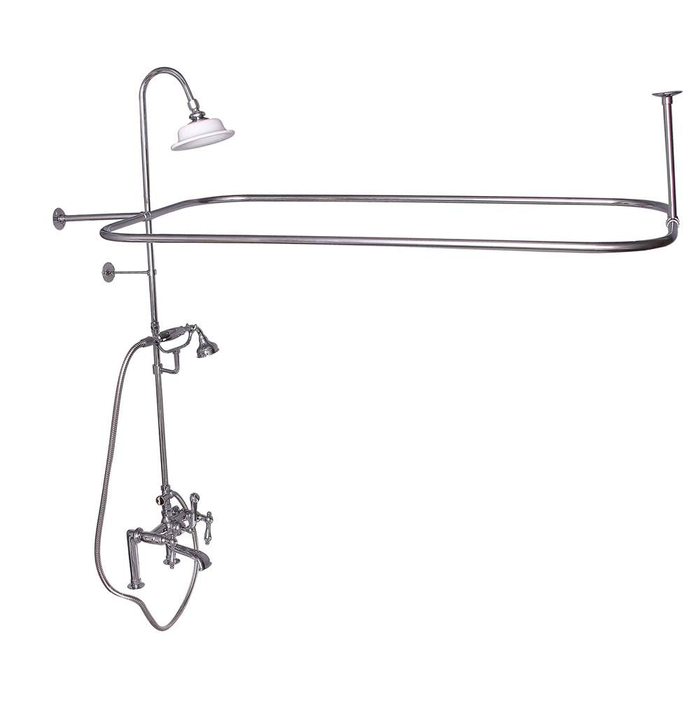 Barclay - Elephant Spout,Shwr Unit,Riser ShwrHead,HandShwr,Lever Hdl,CP - Polished Chrome