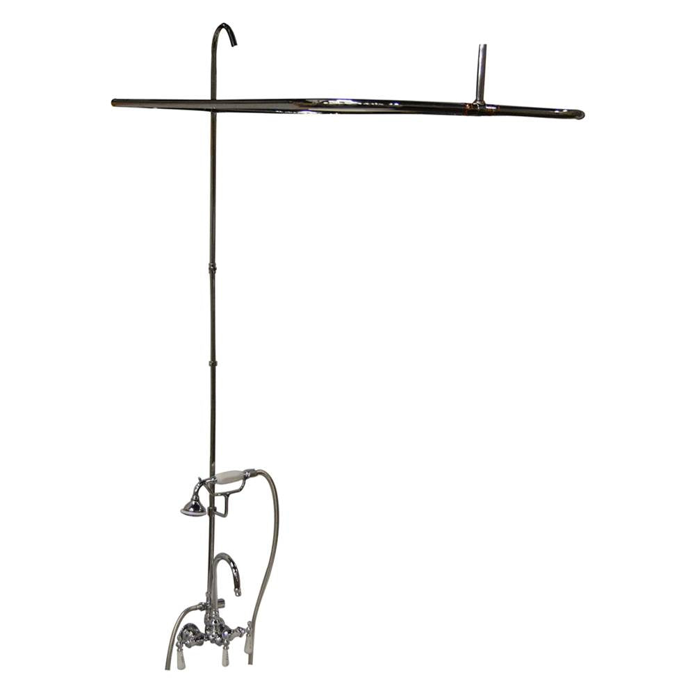 Barclay - Converto, Hand Held Shwr, 48'' Rod, Acrylic Tub, Pol Chrome - Polished Chrome