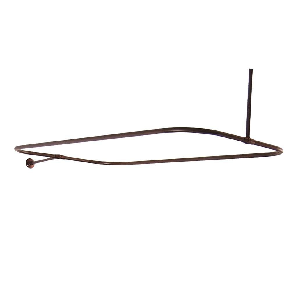 Barclay - 4150 Rectangular Shower Rod, 48 x 24'', Oil Rubbed Bronze - Oil Rubbed Bronze