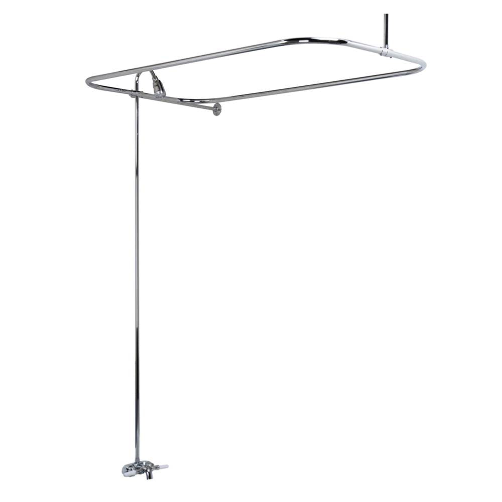 Barclay - Converto Shower w/48'' Rect Rod , Fct, Riser, Polished Chrome - Polished Chrome