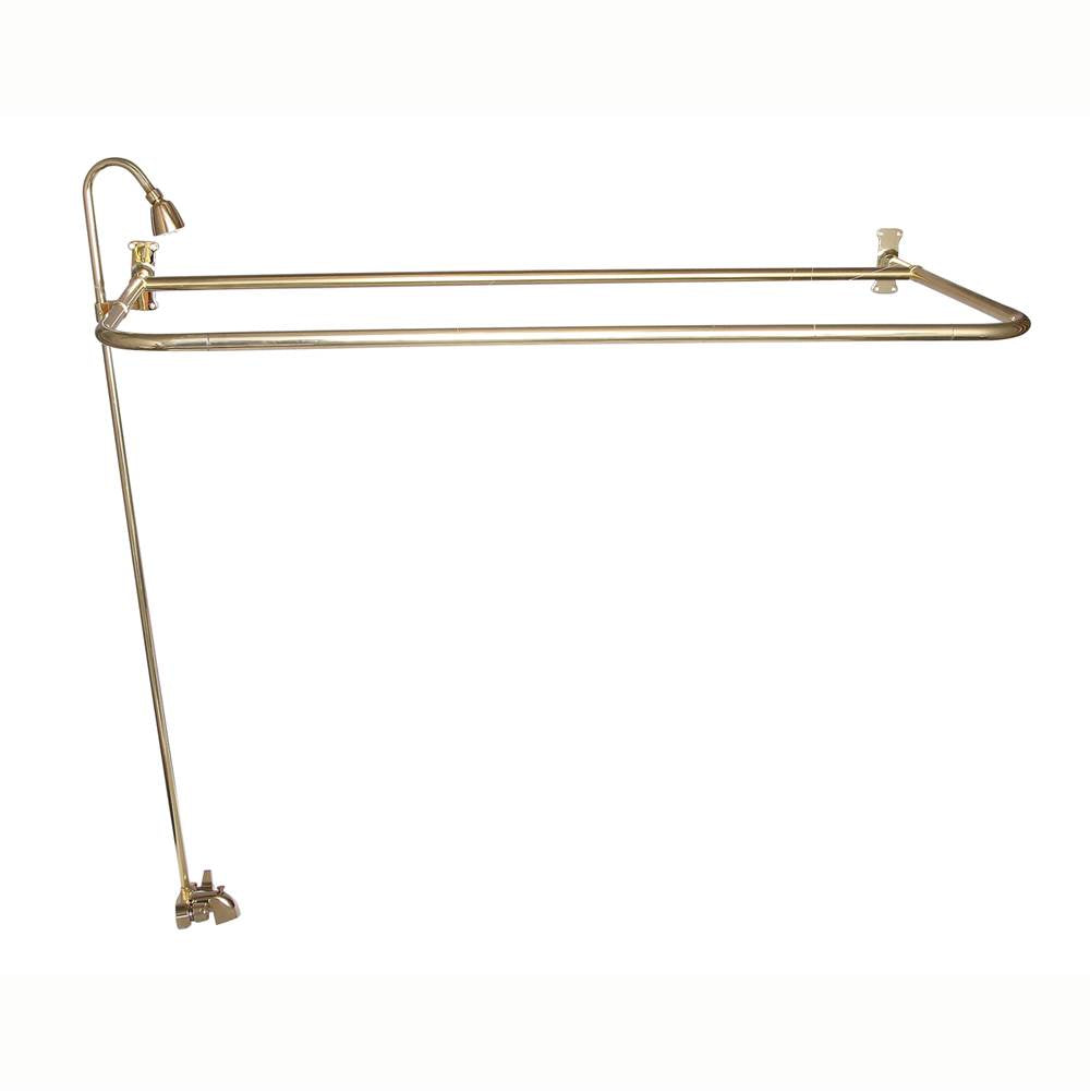 Barclay - Converto Shower w/48'' D-Rod, Fct, Riser, Polished Brass - Polished Brass