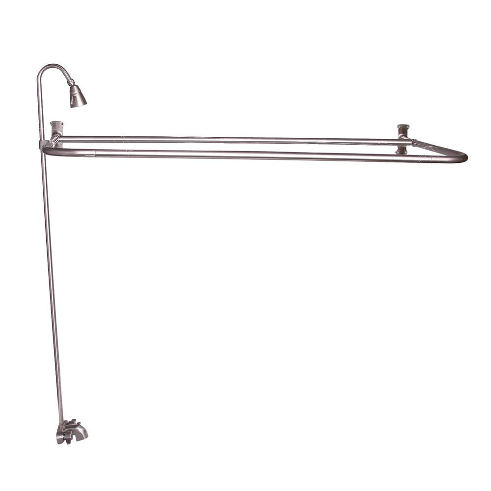 Barclay - Converto Shower w/54'' D-Rod, Fct, Riser, Brushed Nickel - Brushed Nickel