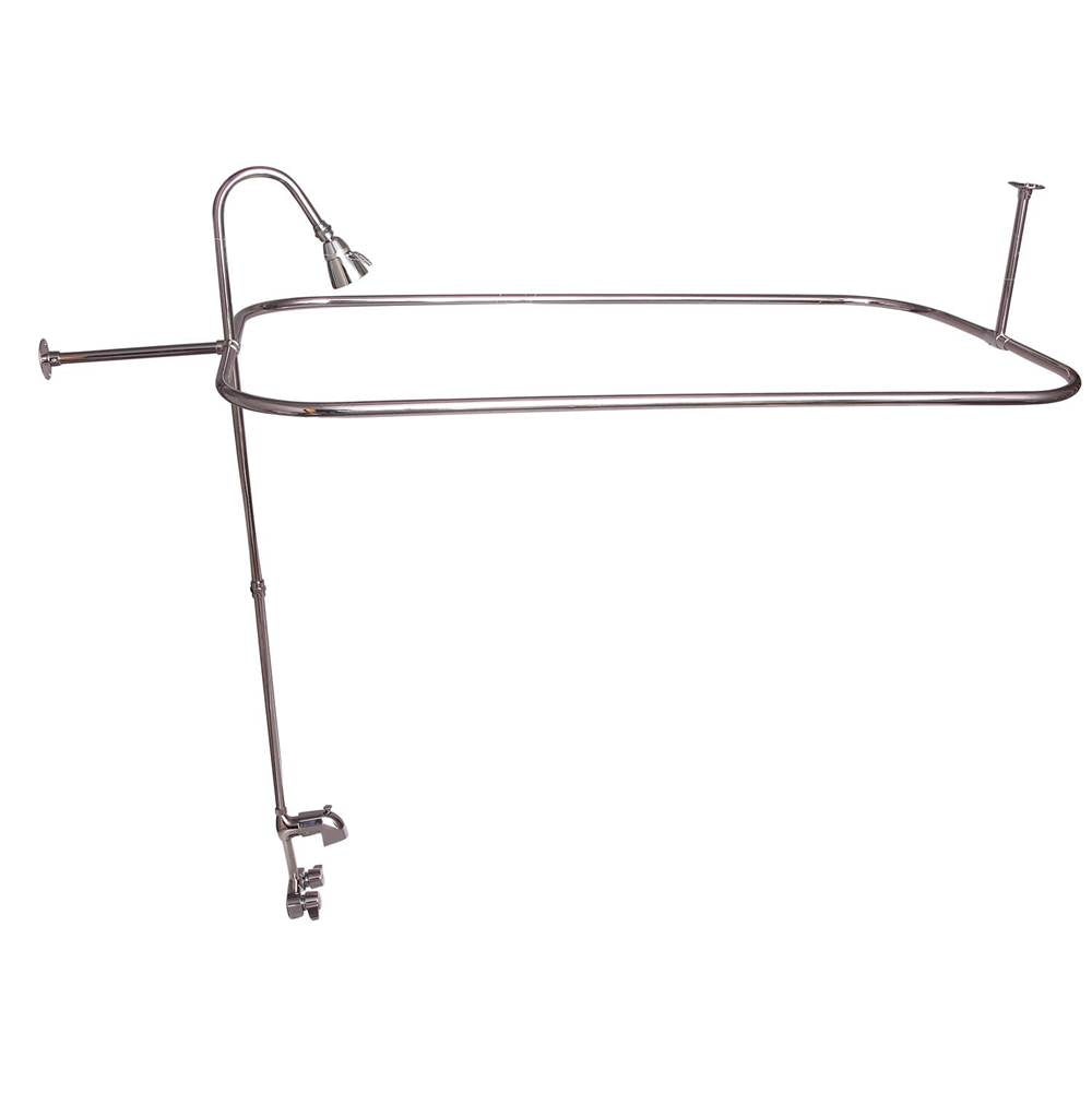 Barclay - Converto Shower w/48'' Rect Rod , Code Spout,Polished Nickel - Polished Nickel