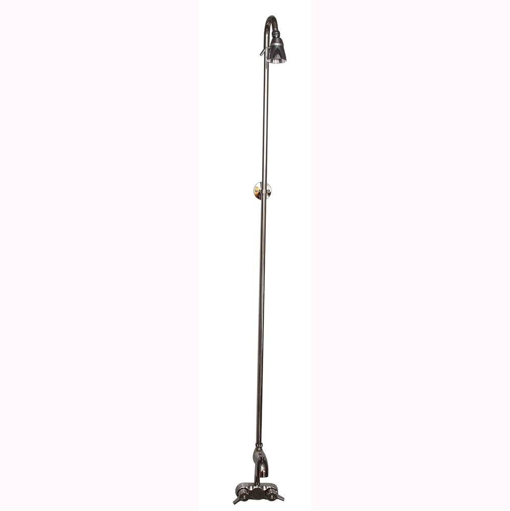 Barclay - Diverter Bathcock w/Code Spout , Riser,Polished Nickel - Polished Nickel