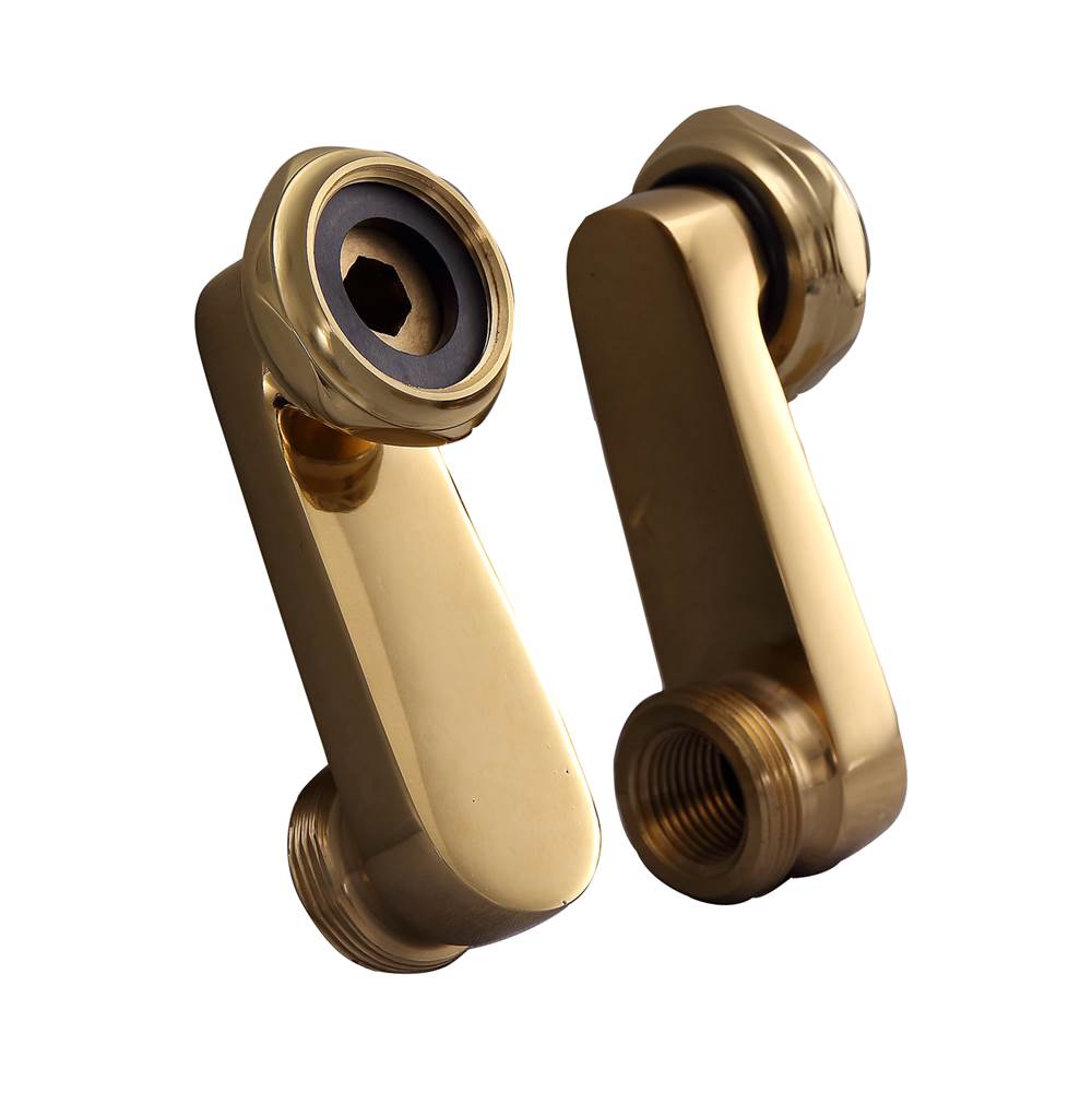 Barclay - Swivel Arms for Deck Mount Faucet, Polished Brass - Polished Brass
