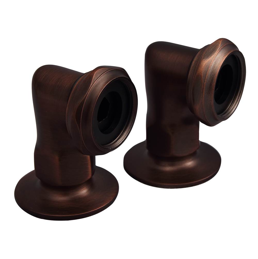 Barclay - Elbows for Deck Mounting, 2'' Pair, Oil Rubbed Bronze - Oil Rubbed Bronze