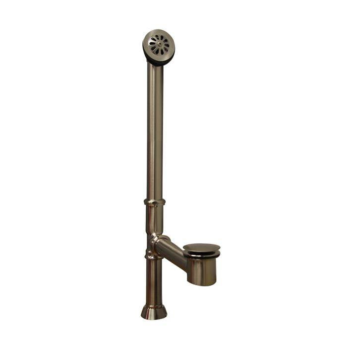 Barclay - Tub Waste Pop-Up & Overflow 1 1/2'', Brushed Nickel - Brushed Nickel
