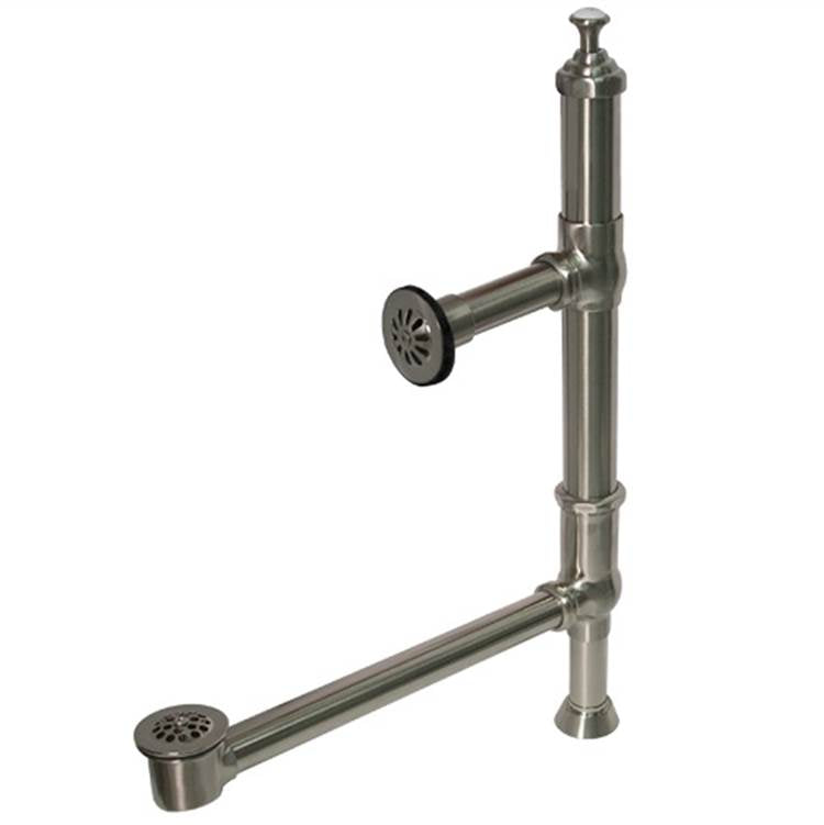 Barclay - Tower Drain & overflow Brushed Nickel - Brushed Nickel