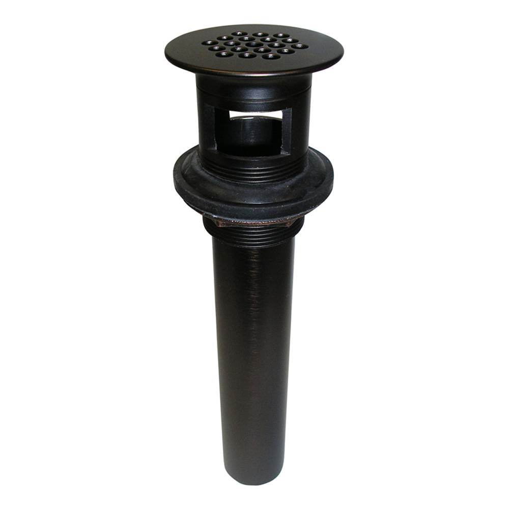 Barclay - Grid Drain w/Overflow, Oil Rubbed Bronze - Oil Rubbed Bronze