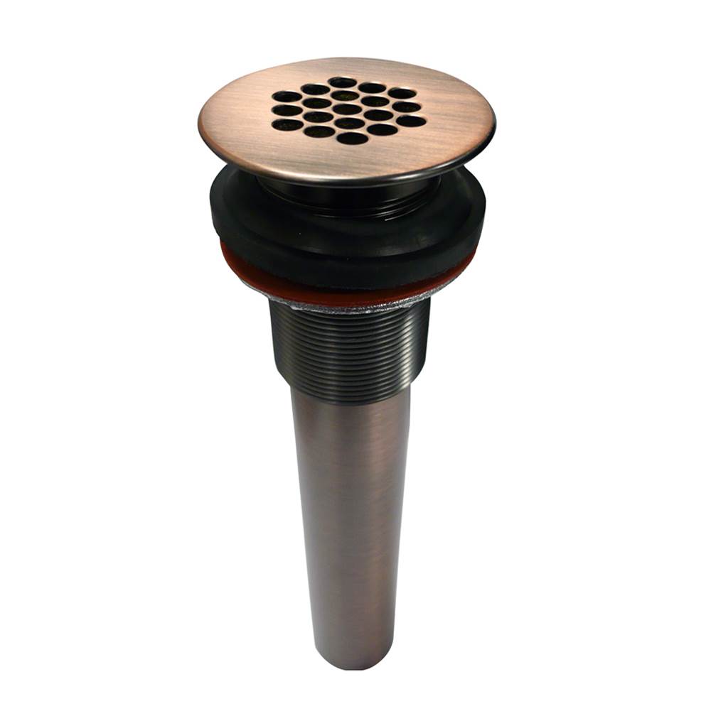 Barclay - Grid Drain, No Overflow, Antique Copper - Antique Copper