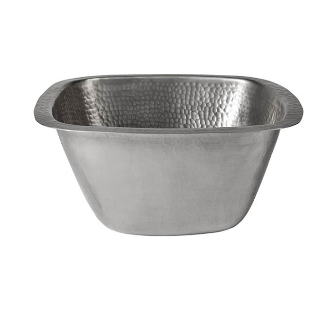 Barclay - Symone 13'' Square Bar/Prep Sink-Hammered Pewter - Pewter