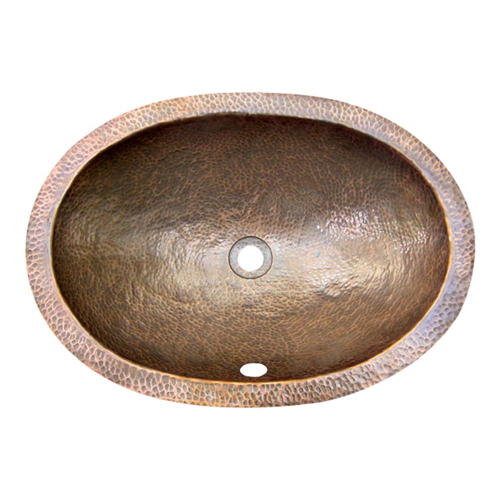Barclay - Forster Oval Undermount Basin, Hammered Antique Copper - Antique Copper
