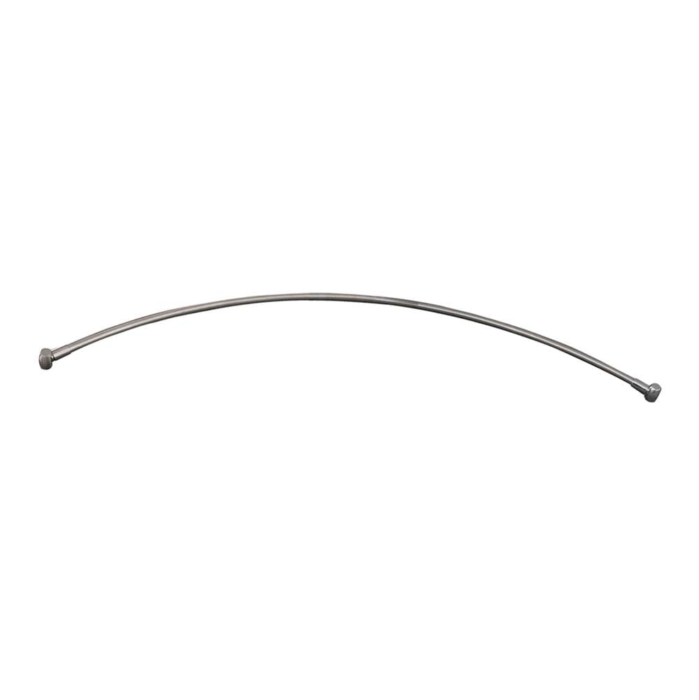 Barclay - 72'' Curved Shower Rod w/Flange Polished Brass - Polished Brass