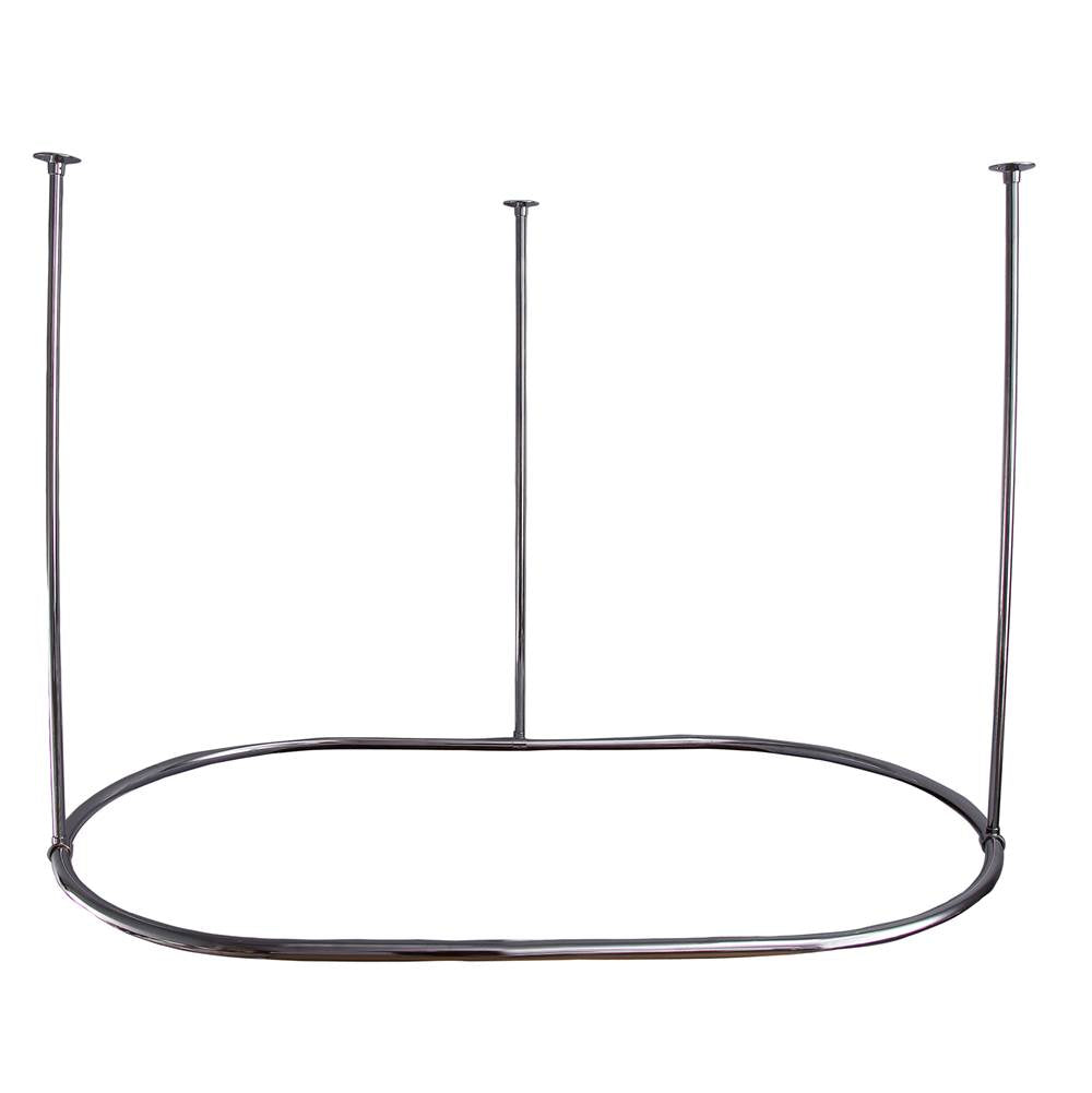 Barclay - 48'' Oval Shower Curtain Ring-Chrome - Polished Chrome