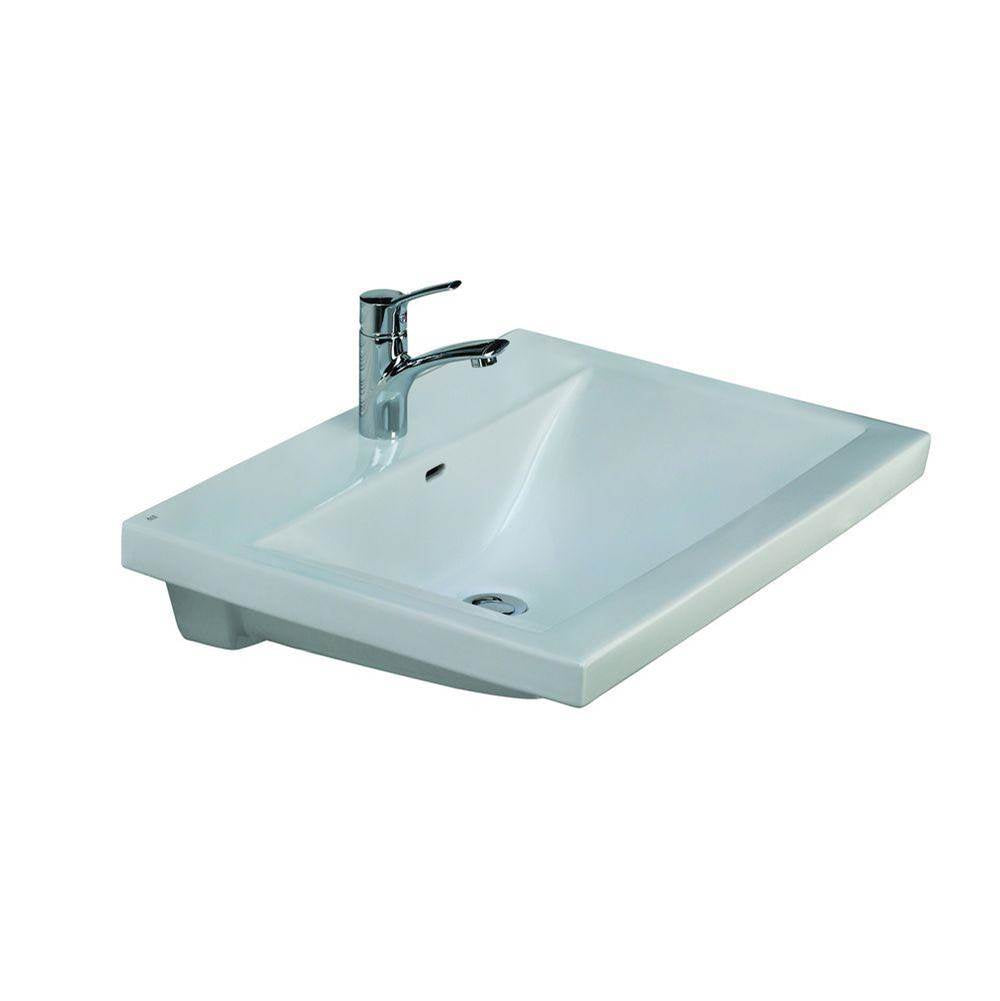 Barclay - Mistral 650 Wall-Hung Basin 1-Hole, White - White