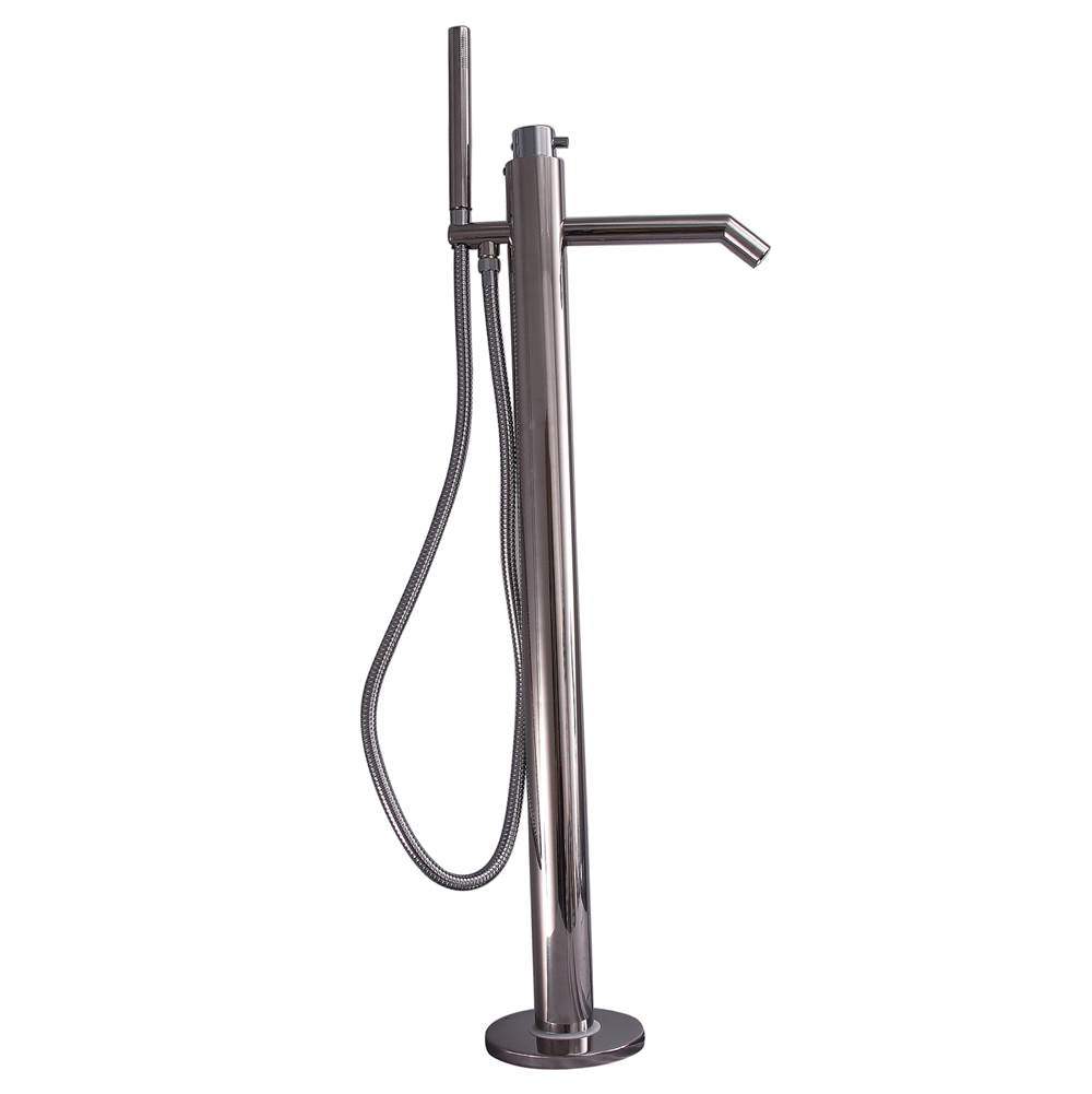 Barclay - Slaton Freestanding Thermo Tub Filler, Polished Stainless - Polished Stainless Steel