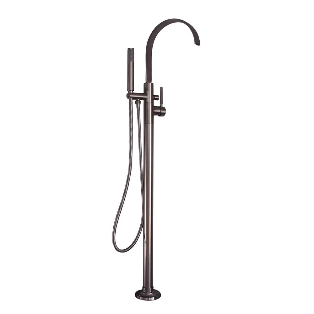 Barclay - Tessa Freestanding Tub Filler Brushed Nickel - Brushed Nickel