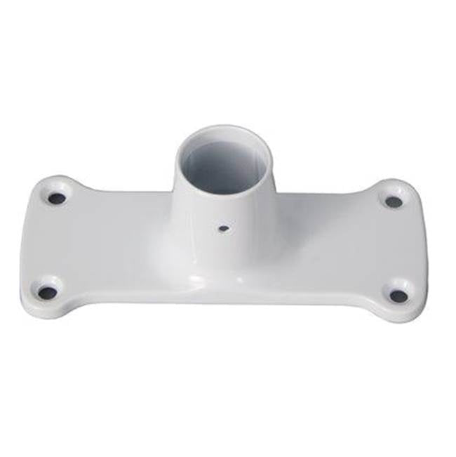 Barclay - Jumbo Rect Die Cast Flanges, Pair, White - White