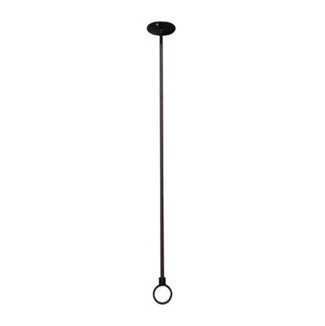 Barclay - Ceiling Support 28'' w/Flange Adjustable Oil Rubbed Bronze - Oil Rubbed Bronze