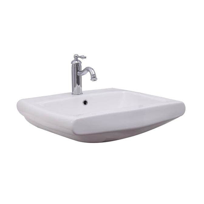 Barclay - Ambrose Wall-Hung for 4''CC Overflow, White - White