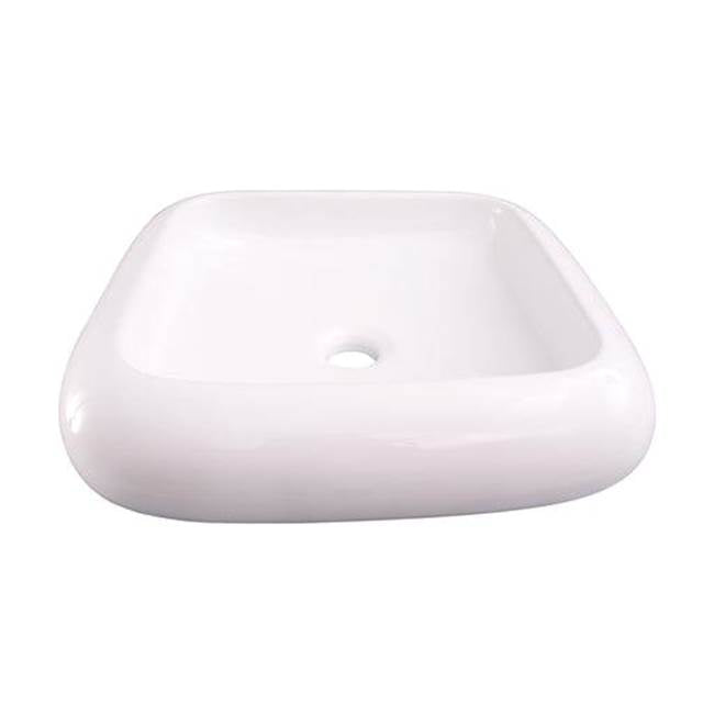 Barclay - Harbour Square Above Counter Basin, White - White