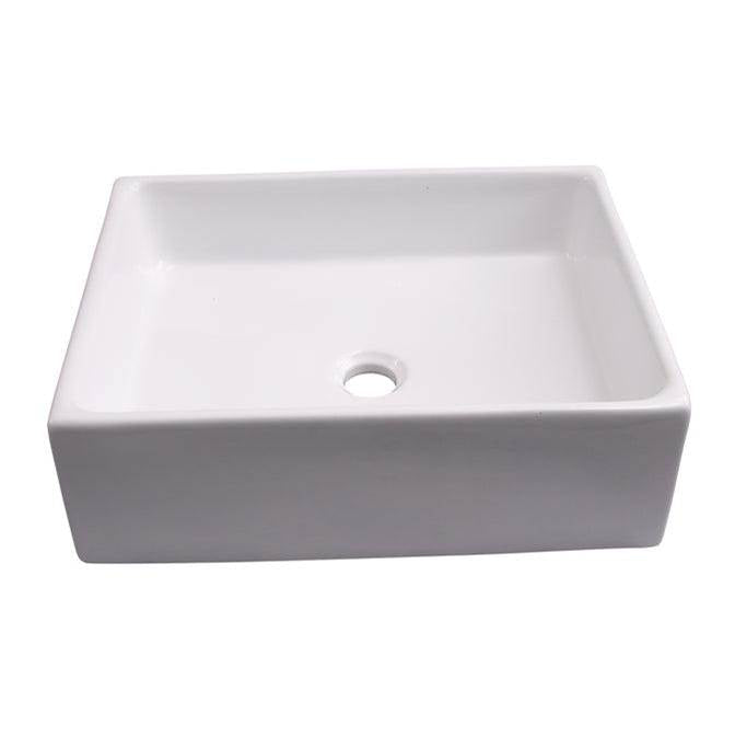 Barclay - Redkey Above Counter Basin 18-1/2'', Rect, No Fct Hole, WH - White