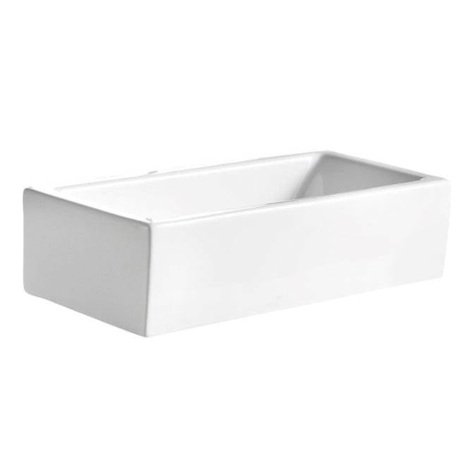Barclay - Randolph Above Counter Basin 19-1/2'' Rect, No Fct Holes, WH - White