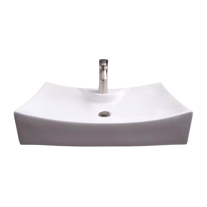 Barclay - Chalmers Wall Hung 26'', 1-Hole, Rect, WH - White