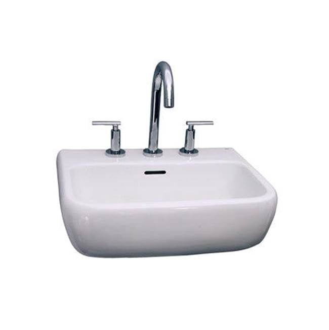 Barclay - Metro 600 Wall-Hung Basin 4'' Center Set, White - White
