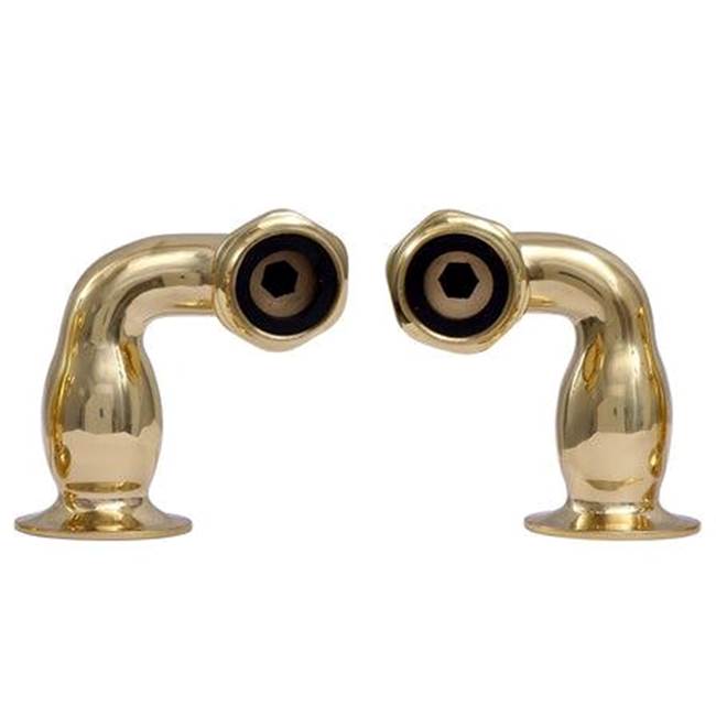 Barclay - Deck Mount Coupler 3-3/8'' to 7'' With Niple Kit, PB - Polished Brass