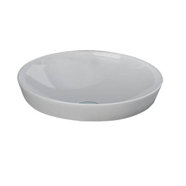 Barclay - Variant 14'' Round Drop-In Basin in White - White