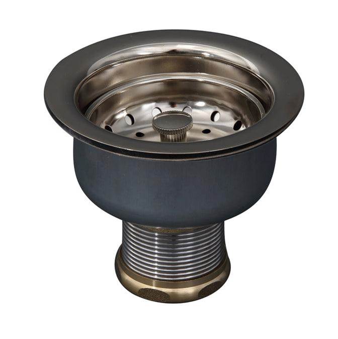 Barclay - Kitchen Brass strainer w/3-1/2 long Shank ,Polished Nickel - Polished Nickel