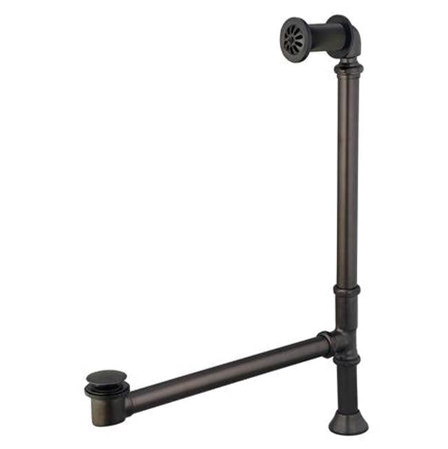 Barclay - Pivoting Leg Tub Drian, Matte Black - Matte Black