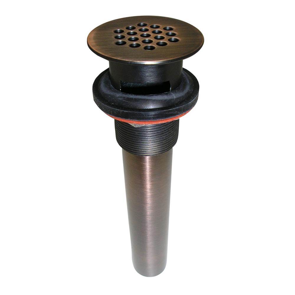Barclay - Grid Drain w/Overflow, For lav, Brushed Nickel - Brushed Nickel